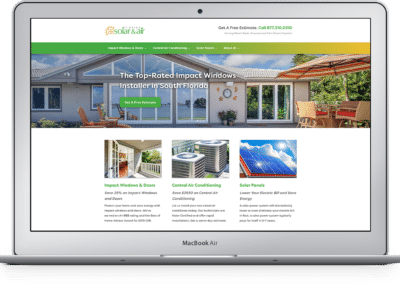 SolarandAir.com – Florida Solar & Air Website Redesign